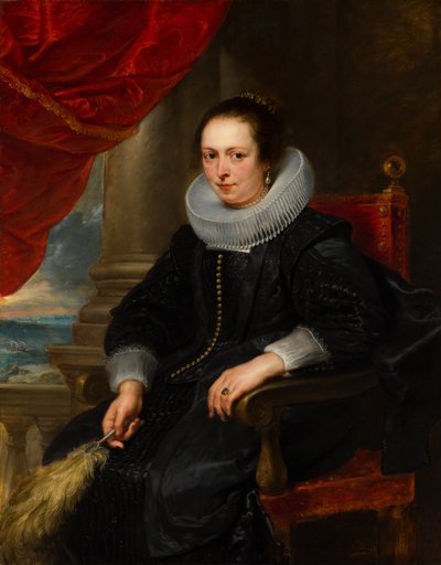 Portrait of a Woman, Possibly Clara Fourment (1593-1643) by Peter Paul Rubens